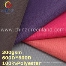 Polyester Oxford Plain Tissu revêtu d&#39;habillement (GLLML311)